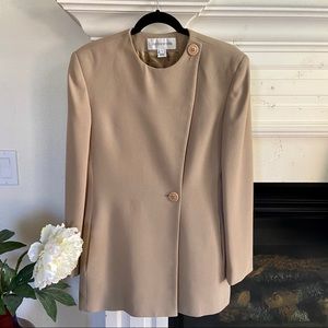 Vintage Jones New York Double Breasted Blazer Tan